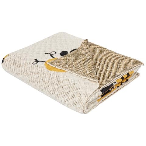 Coperta Dragan Cotone 130 X 170 Cm Beige Chiaro - Foto 9