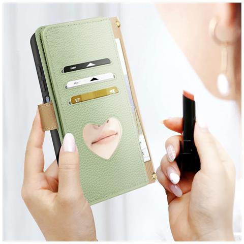 Custodia Tracolla Per Xiaomi 13t E 13t Pro Portafoglio Tasca Con Zip - Foto 5