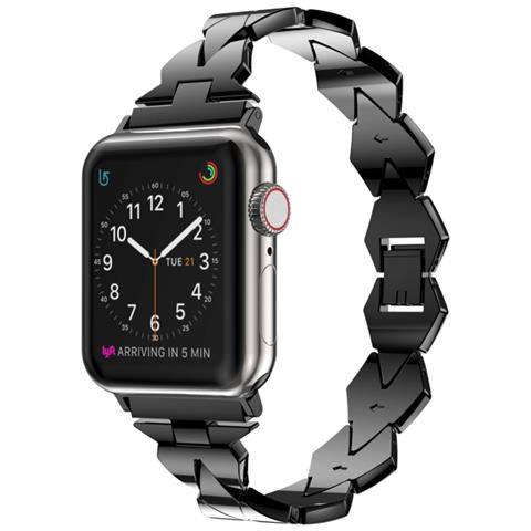 Cinturino Per Apple Watch 38/40 Mm Stile Barocco, Nero - Foto 6
