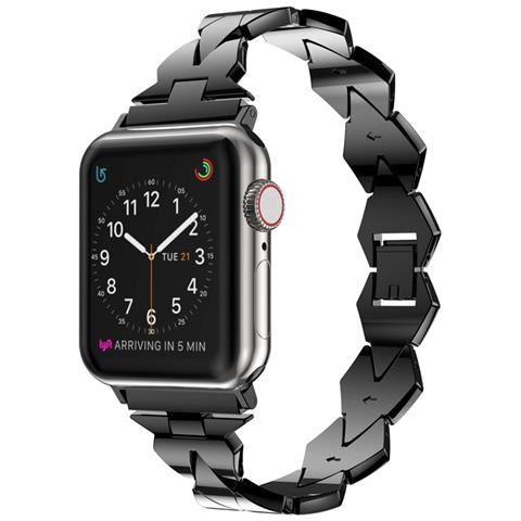 Cinturino Per Apple Watch 38/40 Mm Stile Barocco, Nero - Foto 2