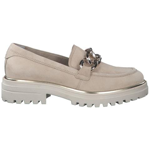 Ivory Casual Closed Loafers Mocassino Pelle Scarpe Donna Beige Eu 37, 1-24707-20 418 - Foto 1