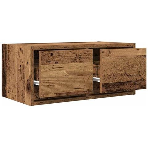 Mobili Porta TV 2 pz Legno Antico 60x31x25,5 cm in Truciolato - Foto 9