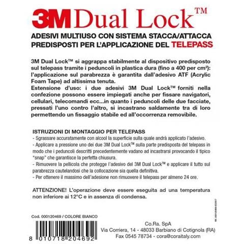 Coppia Adesivi Multiuso 3m Dual Lock Bianchi - Foto 3