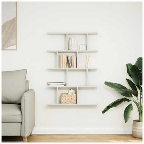 Mensola A Cubo Da Parete 12 Scomparti Bianca In Truciolato - Foto 3