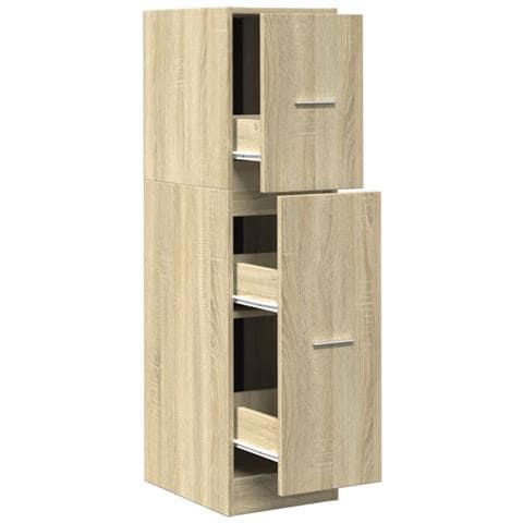 Armadietto Da Farmacia Rovere Sonoma 30x41x118 Cm In Truciolato - Foto 2