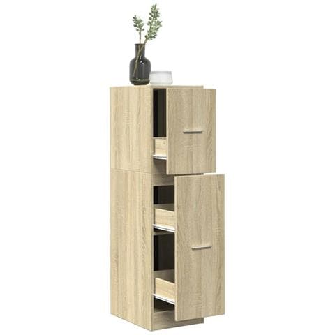 Armadietto Da Farmacia Rovere Sonoma 30x41x118 Cm In Truciolato - Foto 1