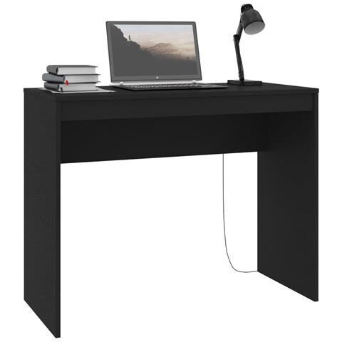 Lusso Casadino - Scrivania Nera 90x40x72 Cm In Legno Multistrato - Foto 2