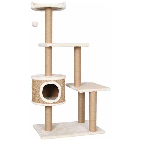 Albero Per Gatti Con Palo Tiragraffi 123 Cm In Giunco - Foto 1