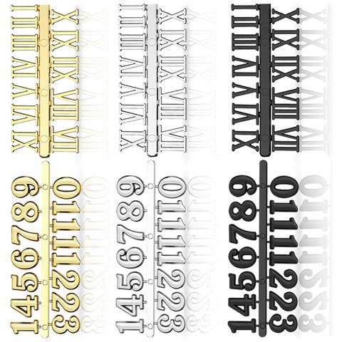 Set Di Targhe Per Orologio Fai Da Te - Oro, Argento, Nero - Foto 2