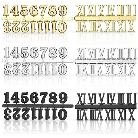 Set Di Targhe Per Orologio Fai Da Te - Oro, Argento, Nero - Foto 3