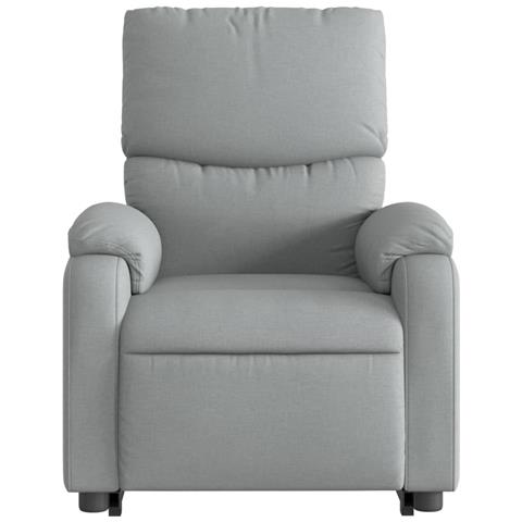 Poltrona Reclinante Alzapersona Elettrica Grigio Chiaro Tessuto - Foto 9