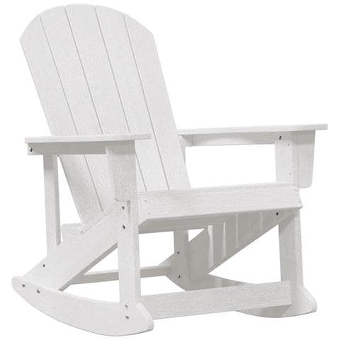 Sedia a Dondolo Adirondack Bianca 73.5x92x90 cm HDPE - Foto 1