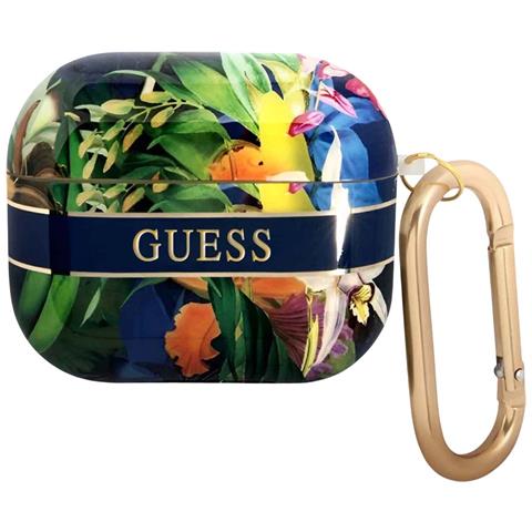 Cover Per Airpods Pro Con Motivo Floreale E Moschettone In Metallo, Multicolore - Foto 1