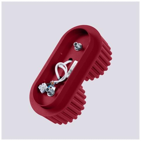 Lampada Da Soffitto Aura 2 Bordeaux Gx53 Sl. 1823 - Minimalist Lampada A Soffitto Borgogna 8x21x10 Cm - Foto 8