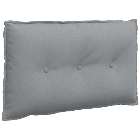 Cuscino per Schiena Grigio chiaro 80 x 19 x 50 cm Tessuto - Foto 1
