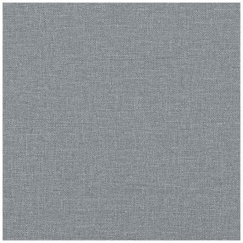 Cuscino per Schiena Grigio chiaro 80 x 19 x 50 cm Tessuto - Foto 9