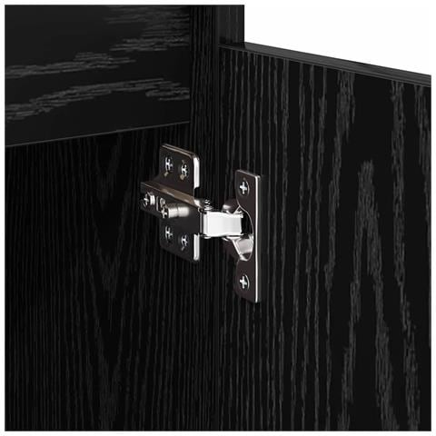 Credenza con cassetto Rovere Nero 60 x 35 x 70 cm - Foto 9