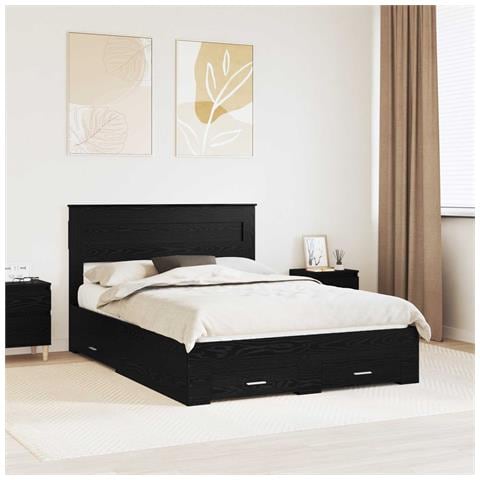 Struttura del letto con cassetto con testiera Legno multistrato - Foto 2