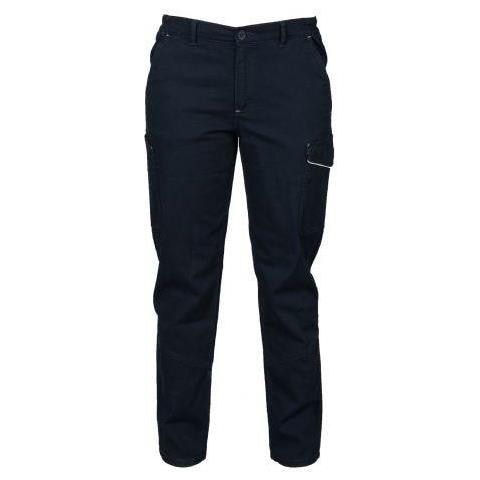 Pantalone ZURIGO HEAVY MAN Lavoro Multitasche Elasticizzato Cotone Invernale COLORE ""NAVY"" taglia L - Foto 1