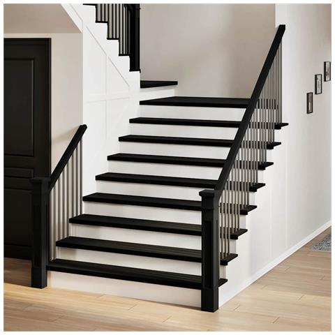 Gradini 4 pz Marrone Scuro 110x25x2 cm Legno Massello Rovere - Foto 2