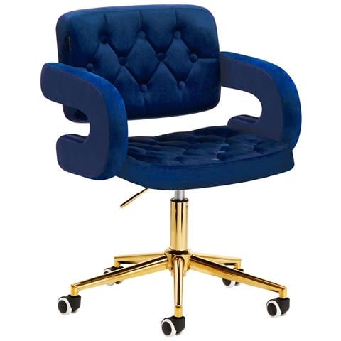 Poltrona QS-OF213G blu navy - Foto 1