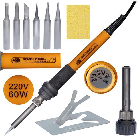 Set Di Strumenti Per Saldatura Electric S 14 In 1 - Stazione Saldante Op60w Pe1 | Potenza 60w, Regolazione Temperatura 200-450°c | Uso Professionale - Foto 2