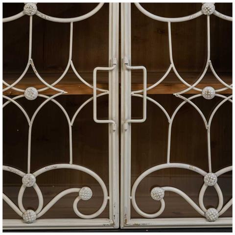 Credenza In Legno E Metallo Nero 120x36x80,5h - Foto 8
