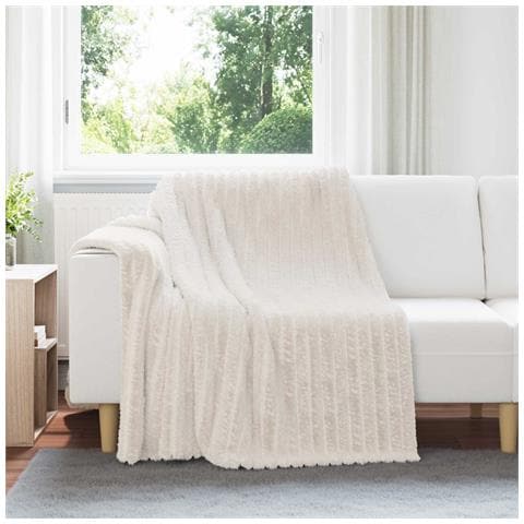 Coperte da Pile 6 pcs Crema 200 x 150 cm Panno - Foto 2