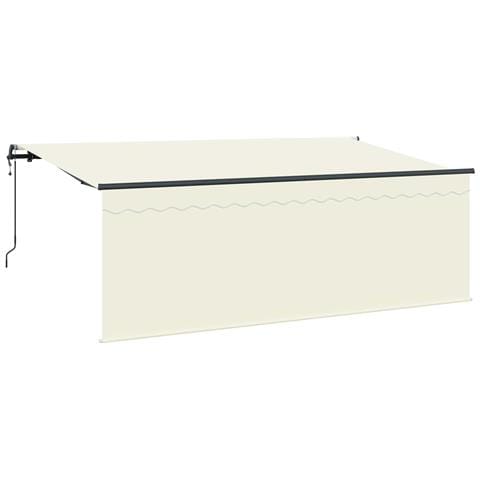 Tenda Retrattile Crema 350 x 200 cm Poliestere e Alluminio - Foto 1