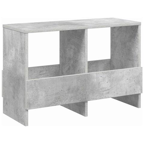 Scaffale per riviste Grigio cemento 68,5 x 30 x 45 cm - Foto 1