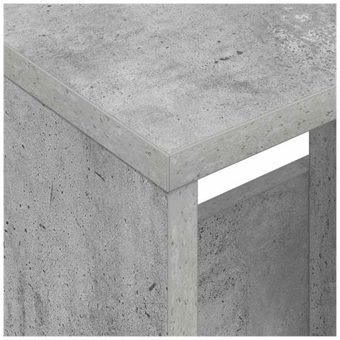 Scaffale per riviste Grigio cemento 68,5 x 30 x 45 cm - Foto 9