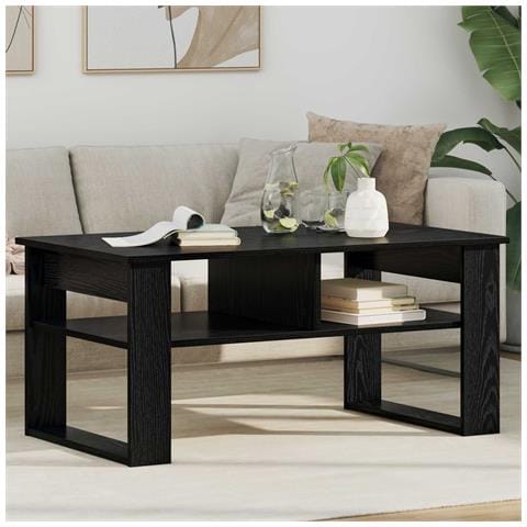 Tavolino da salotto Rovere Nero 96 x 54 x 44 cm - Foto 2