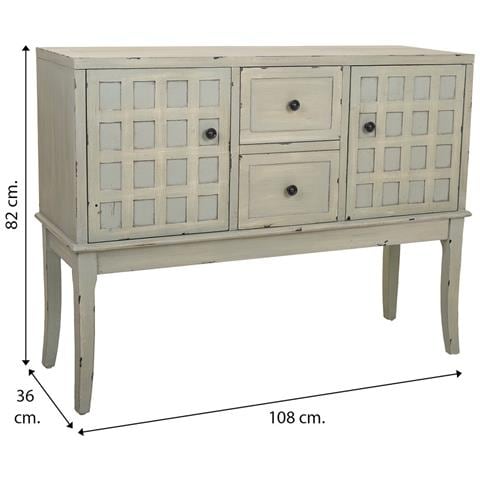 Mobile Da Ingresso In Legno Verde 108x36x82h - Foto 7