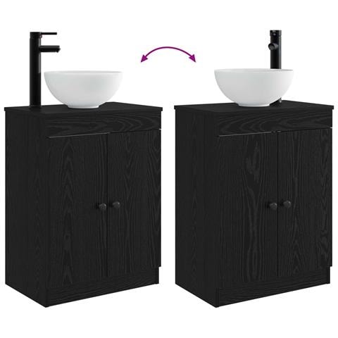Mobile da bagno con lavabo Nero 54 x 35 x 83 cm - Foto 7