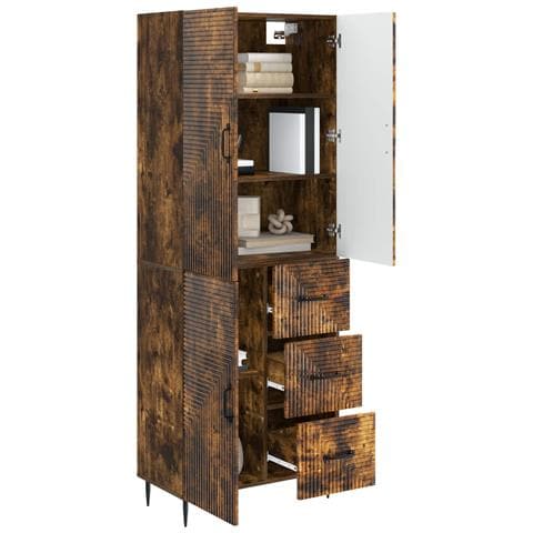 Set di armadi 2 pcs Rovere Fumo 66 x 34,5 x 89,5 cm - Foto 2