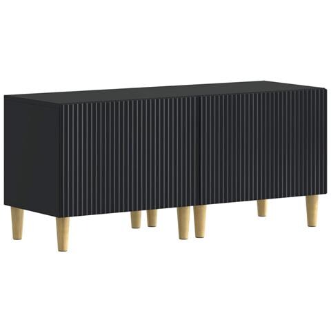 Mobile TV LED a 5 pezzi Nero Legno ingegnerizzato - Foto 9