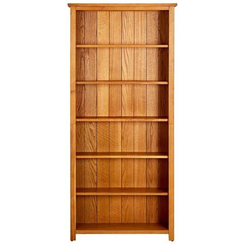 Libreria a 6 Ripiani 80x22,5x180 cm in Massello di Rovere - Foto 2