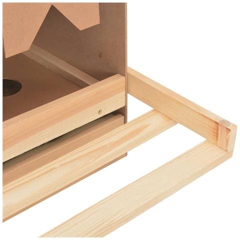 Casetta Cova per Galline 3 Scomparti 93x40x65 cm Legno di Pino - Foto 2