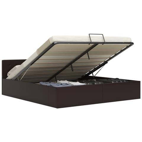 Giroletto Contenitore Idraulico Grigio Similpelle 180x200cm - Foto 1