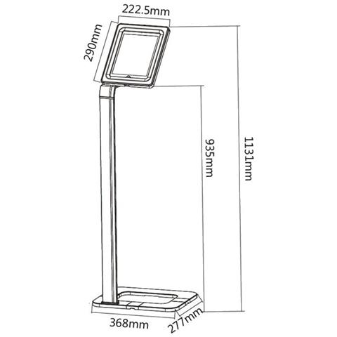 Supporto Tablet 9.7'-10.1' Da Terra Per Esposizione Mc-645 - Foto 3