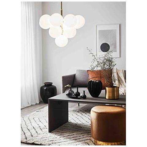 Merlot Ceiling Lamp, Ceiling Light Pendant Light For Living Room Bedroom, Pendant Light Pendant Lamp, 13 X 20 W G9 Bulbs (non Incluso) Moderno Ottone / bianco. - Foto 2