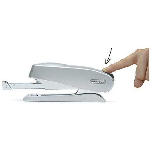 0736 Luna Mezza Striscia Esecutivo Heavy Duty Stapler - Argento Da 50 Fogli Capacit - Foto 2