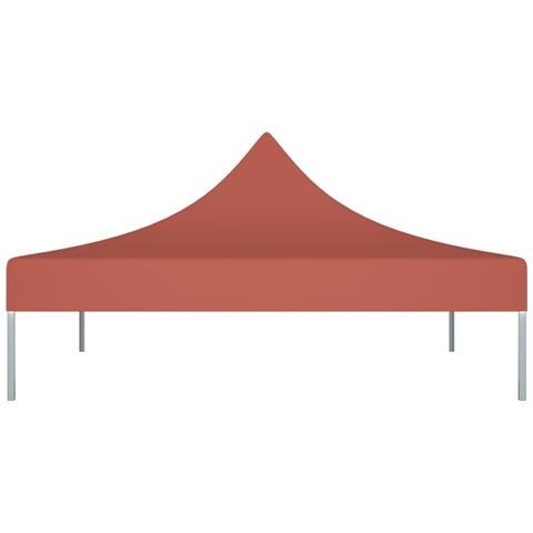 Tetto Per Tendone Per Feste 2x2 M Terracotta 270 G / m? - Foto 5