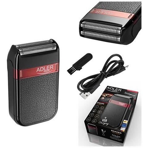 Shaver Ad 2923 Cordless, Tempo Di Ricarica 1 H, Tempo Di Funzionamento 45 Min, Uso Bagnato, Nimh, Numero Di Testine / lame Rasoio 1, Nero - Foto 2