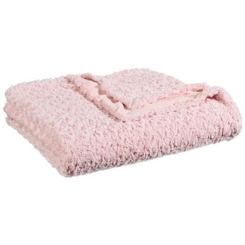 Plaid In Pelliccia Riccia - 180 X 230 Cm - Rosa - Foto 1