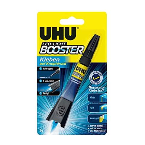 LED Booster, colla con pulsante - Colla per Riparazione attivata alla luce, 3 g - Foto 1