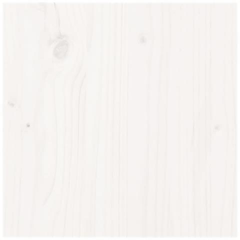 Letto per Anziani Bianco 75x190 cm Small Single Legno di Pino - Foto 2