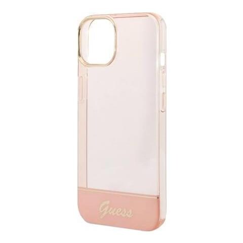 Pc /tpu Camera Outline Translucent Case Fr Apple Iphone 14 Pro Max - Pink (guhcp14xhgcop) - Foto 1