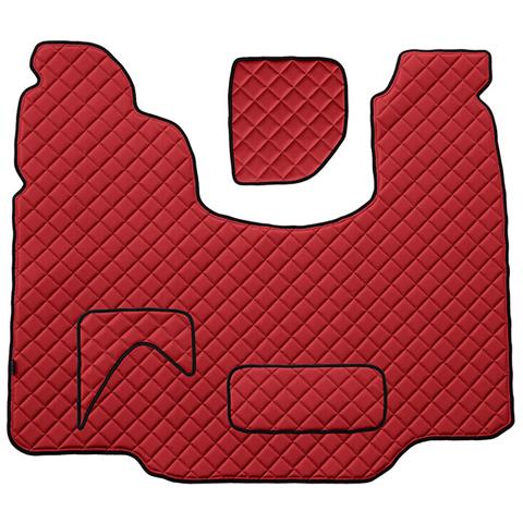Tappeto Centrale In Skeentex - Rosso - Compatibile Per Scania G Serie 5 (03/04>08/09) Automatico - Scania G Serie 6 (09/09>08/13) Automatico - Scania G Serie 6 - Streamline (09/13>12/17) Automatico - Foto 1