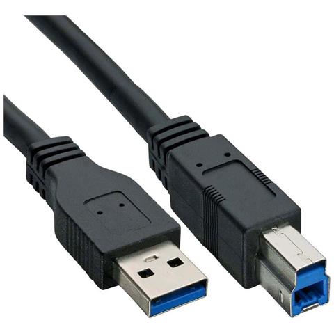 Cavo Usb 3.0 Tipo A /b Ab Maschio Maschio Prolunga Per Pc Dati Hard Disk Pc - Foto 1